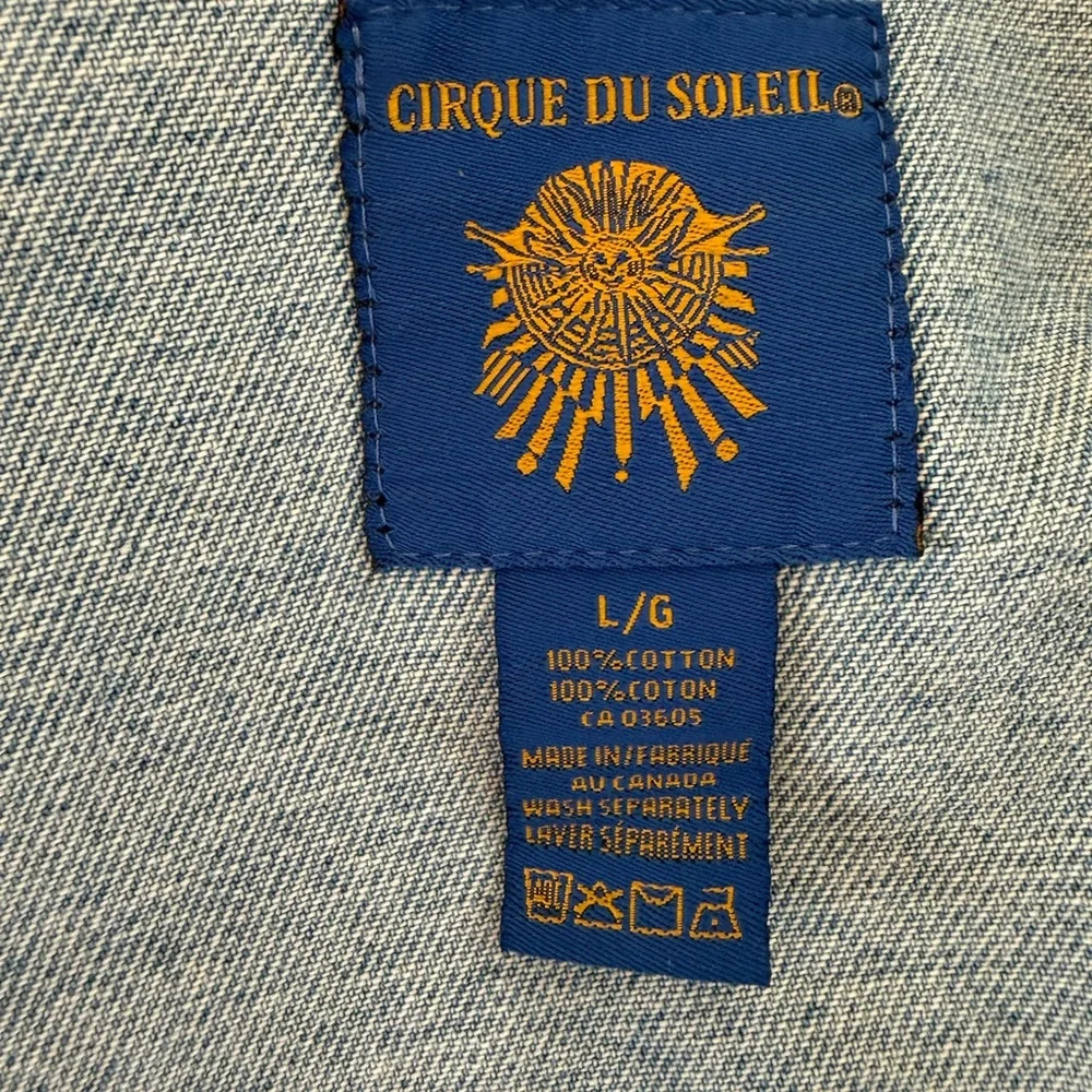 CIRQUE DU SOLEIL 90s Vintage Denim Jacket, Made in Canada - Picture 5 of 5